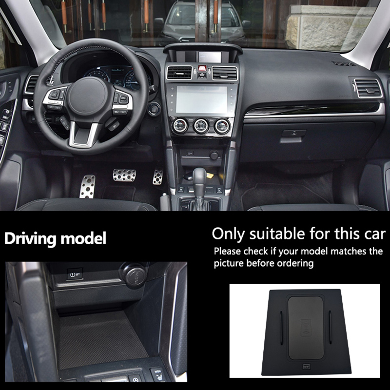 Wireless Phone Charger Pad - Wireless Charger Center Console Smart Q-I/Magnetic