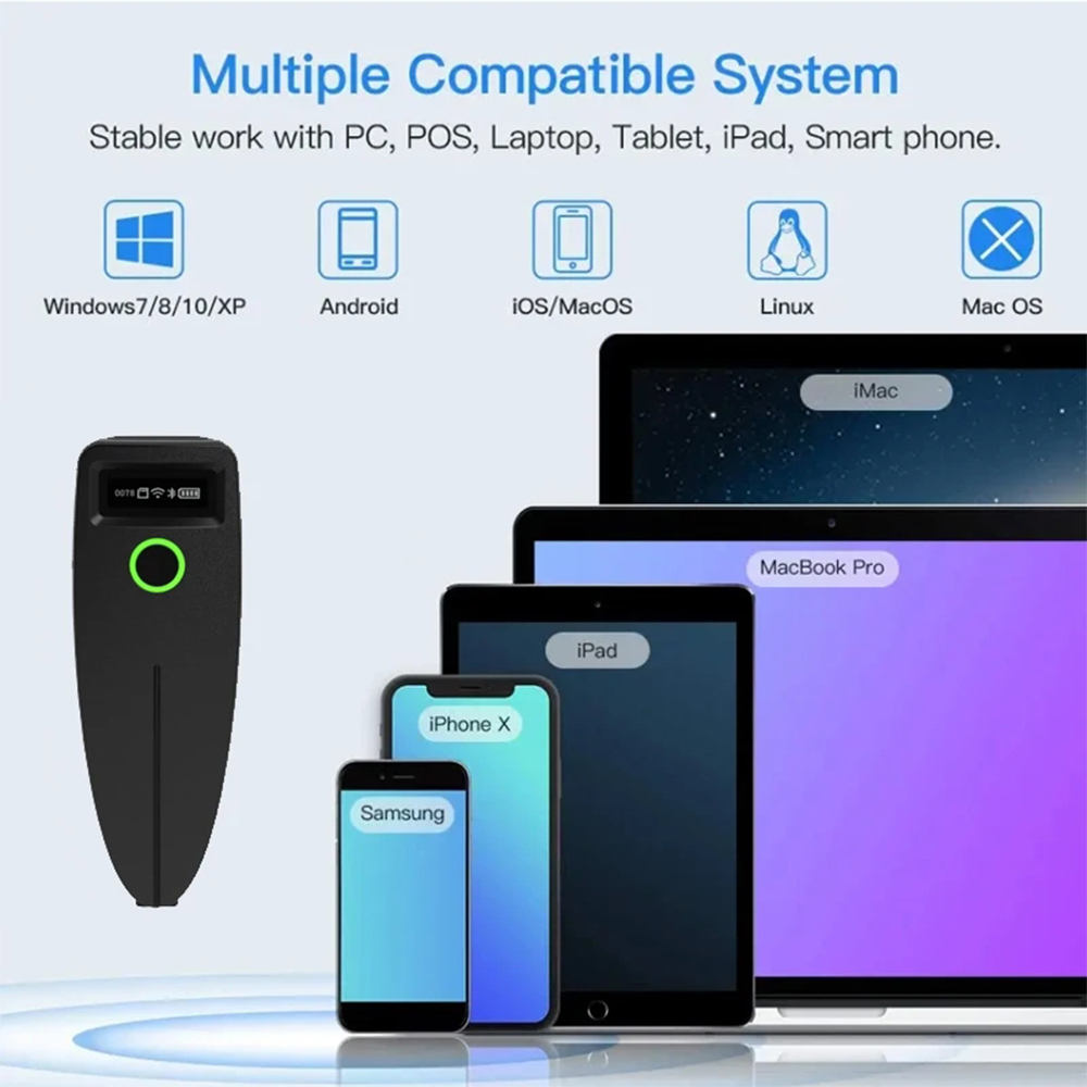 2D Barcode Scanner W7 Mini Wir - огляд і ціна Barcode Scanner Wireless