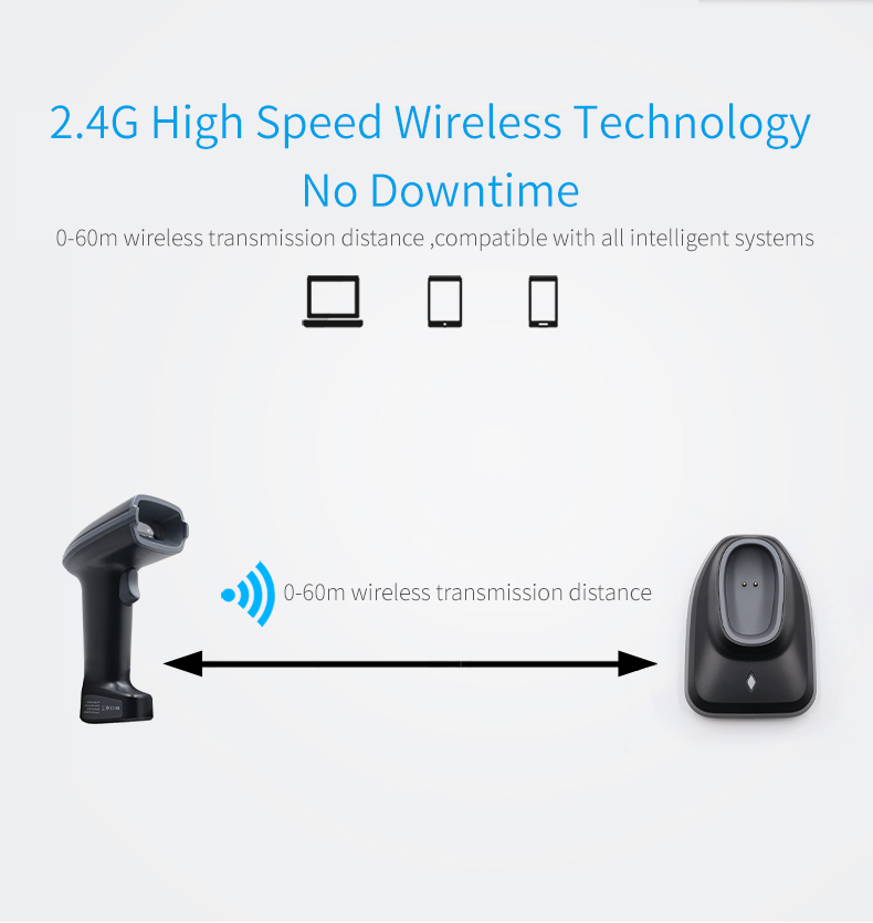 Wireless Barcode Scanner with  - огляд і ціна Barcode Scanner Wireless