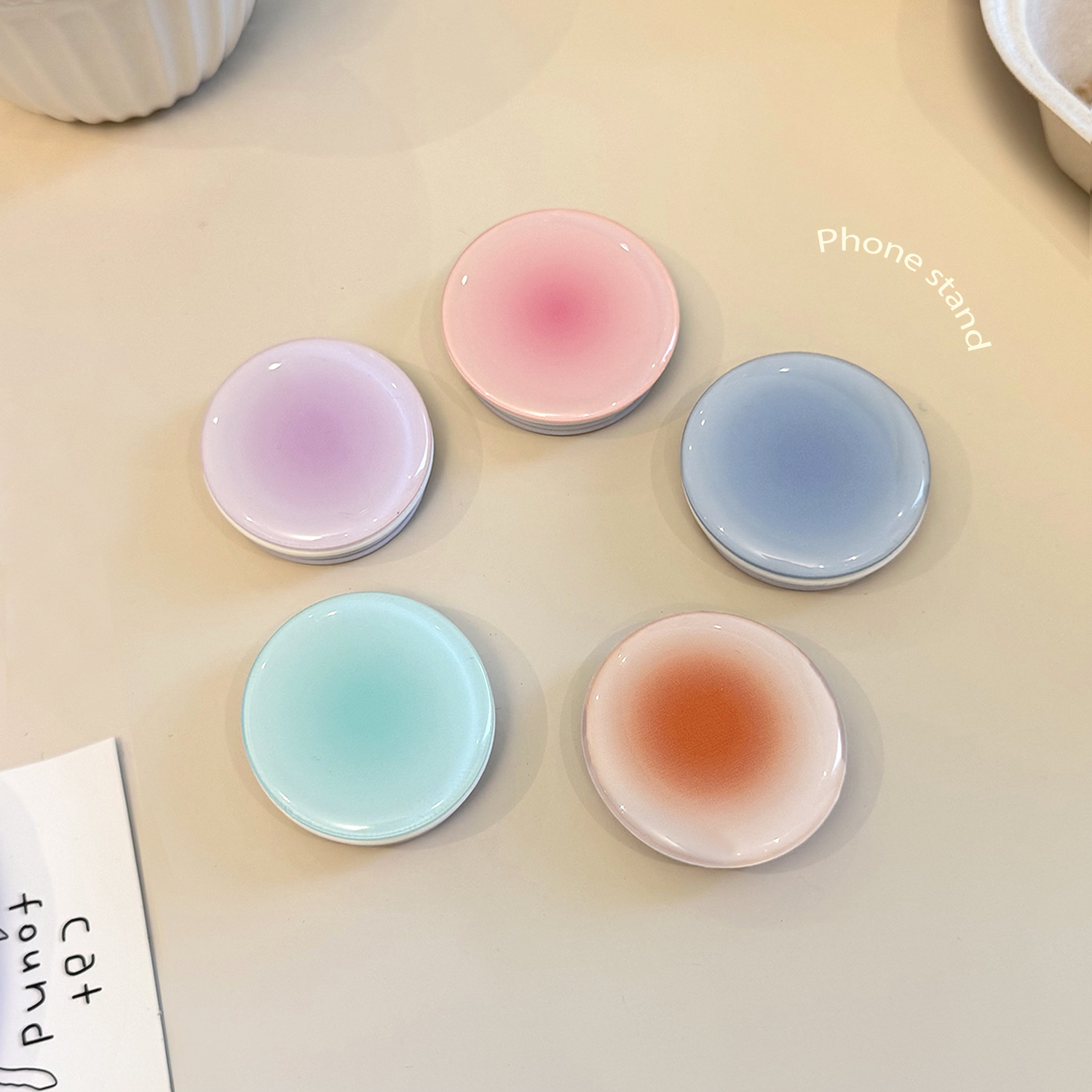 Ins Style Gradient Phone Grip  - огляд і ціна Mobile Electronics Gadgets