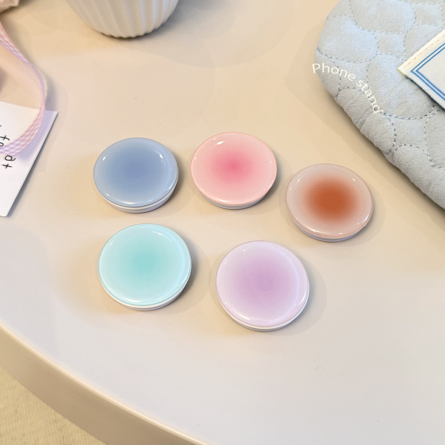 Ins Style Gradient Phone Grip  - огляд і ціна Mobile Electronics Gadgets