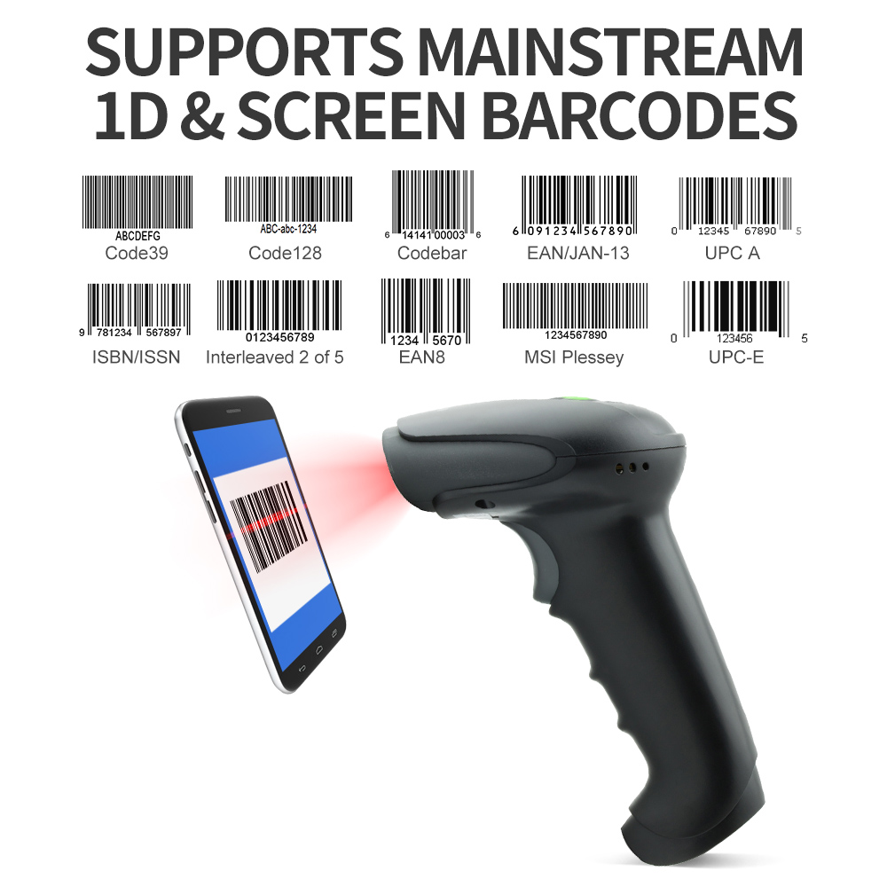 GTCODESTAR High Precision 1D   - огляд і ціна Barcode Scanner Wireless