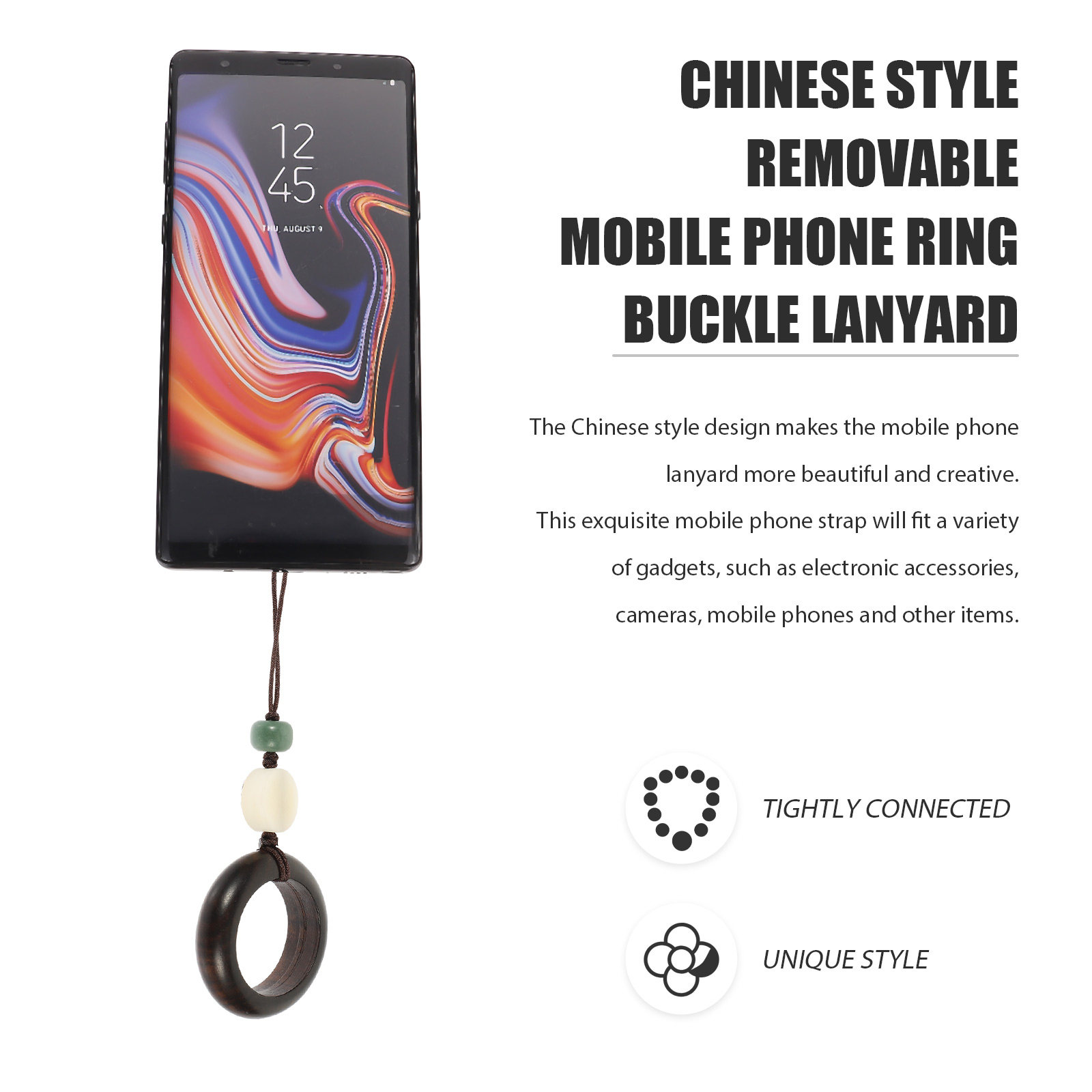 Exquisite Wood Phone Lanyard C - огляд і ціна Electronics And Gadgets With A