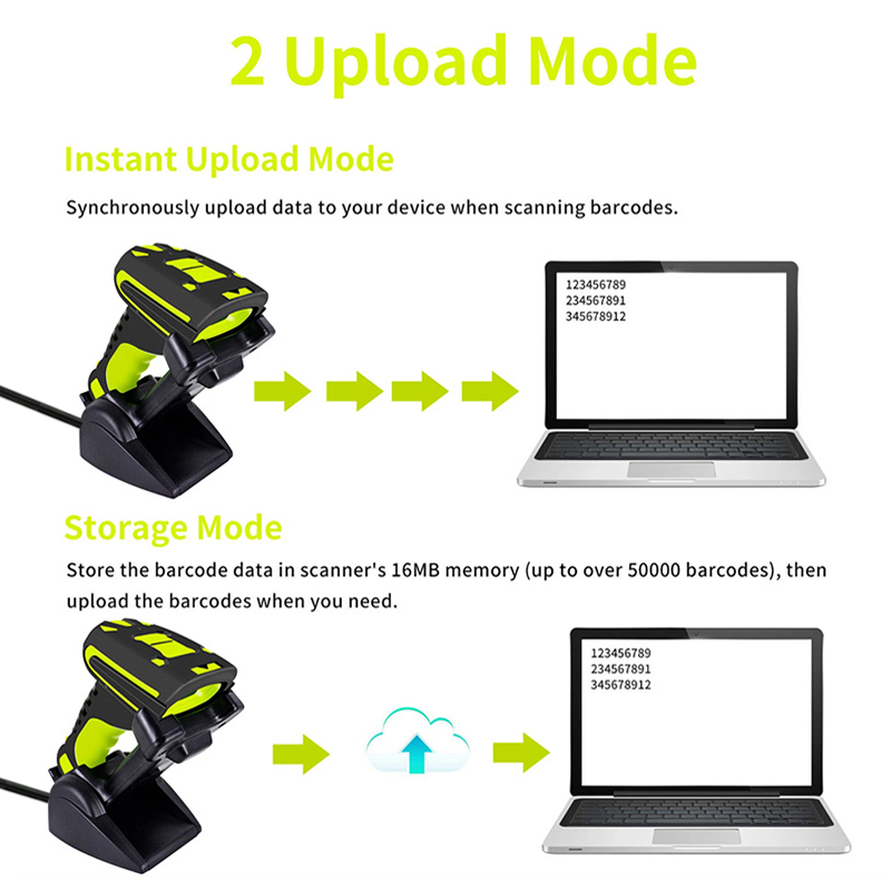 8020W Fixed Stand Bluetooth In - огляд і ціна Barcode Scanner Wireless