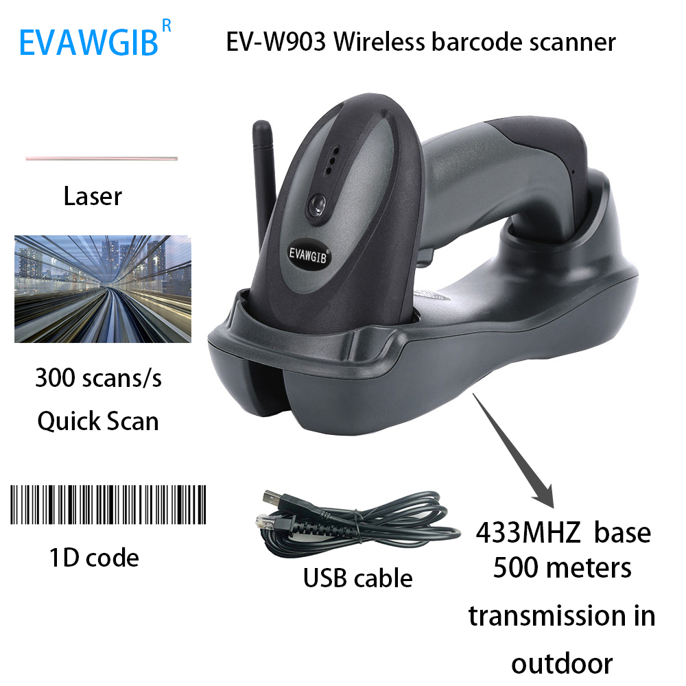 500m Long Transmission Distanc - огляд і ціна Barcode Scanner Wireless